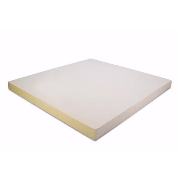 Memory Foam Solutions Memory Foam Solutions UBSMST93W Waterproof Mattress Cover 3 in. Thick Twin Size 3 lbs Density Visco Elastic Memory Foam Mattress Pad Bed Topper UBSMST93W - main